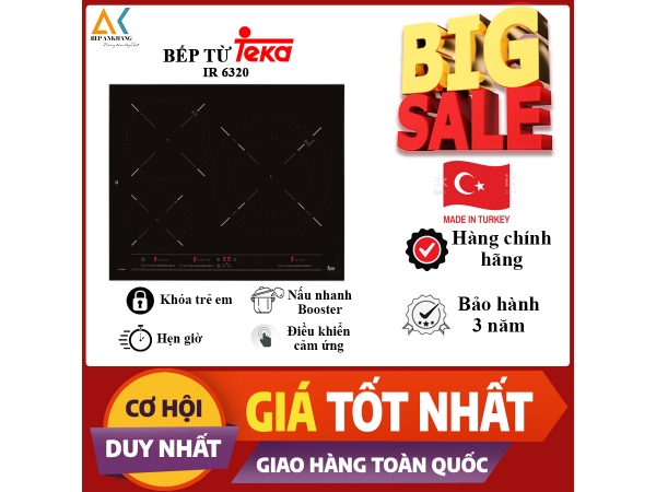 Bếp Từ 3 Vùng Nấu Teka IZ 6320 - Made In Tukey 